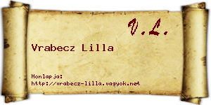 Vrabecz Lilla névjegykártya